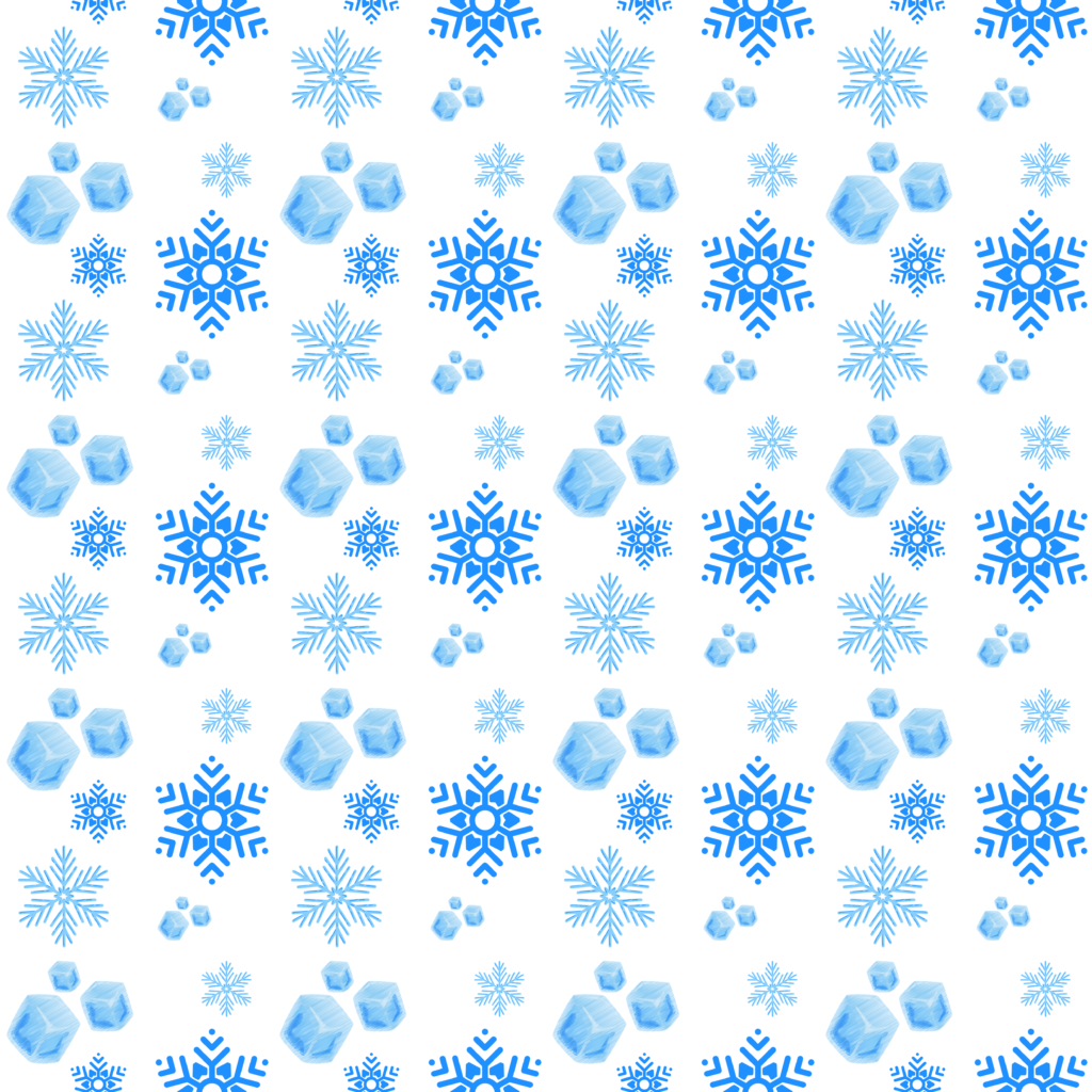 IceB Frozen Wonderland Pattern | Ice & Snowflake Design
