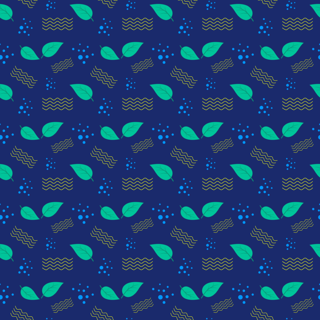 leaf Organic Flow Seamless Pattern | Abstract Wavy Art